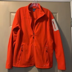 Eddie Bauer full zipper jacket sweatshirt with sleeeve zipper pocket nwot